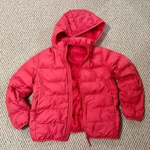 Uniqlo pufftech washable parka, size 11-12